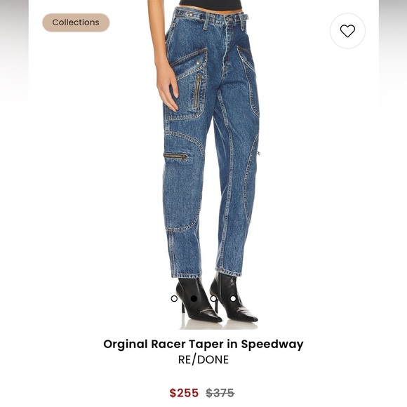 Orginal Racer Taper in Speedway RE/DONE Women’s jeans size 26 - Picture 9 of 10